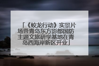 《蛟龙行动》实景片场暨青岛东方影都国防主题文旅研学基地在青岛西海岸新区开业
