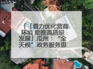 「着力优化营商环境 助推高质量发展」瓜州：“全天候”政务服务惠企便民