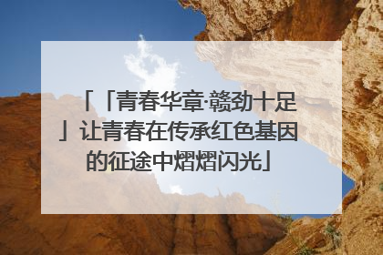 「青春华章·赣劲十足」让青春在传承红色基因的征途中熠熠闪光