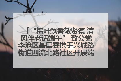 “粽叶飘香敬贤德 清风伴老话端午” 致公党李沧区基层委携手兴城路街道四流北路社区开展端午节主题活动