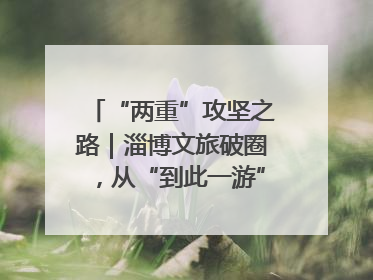 “两重”攻坚之路｜淄博文旅破圈，从“到此一游”到“沉浸其中”
