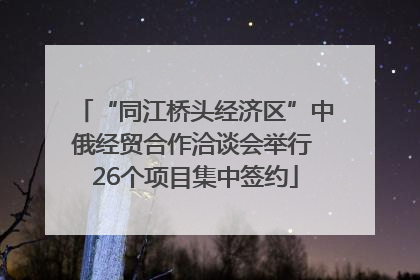 “同江桥头经济区”中俄经贸合作洽谈会举行 26个项目集中签约