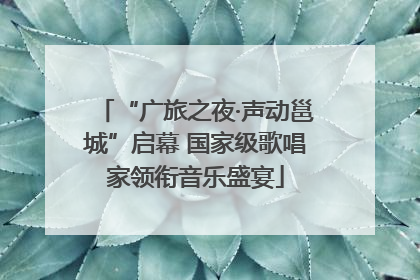 “广旅之夜·声动邕城”启幕 国家级歌唱家领衔音乐盛宴