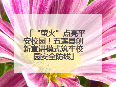 “萤火”点亮平安校园！五莲县创新宣讲模式筑牢校园安全防线