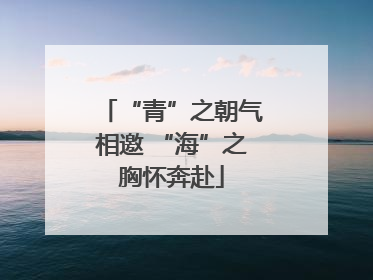 “青”之朝气相邀 “海”之胸怀奔赴