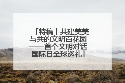 特稿丨共建美美与共的文明百花园——首个文明对话国际日全球巡礼