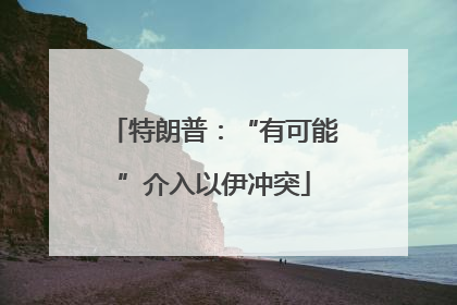 特朗普：“有可能”介入以伊冲突