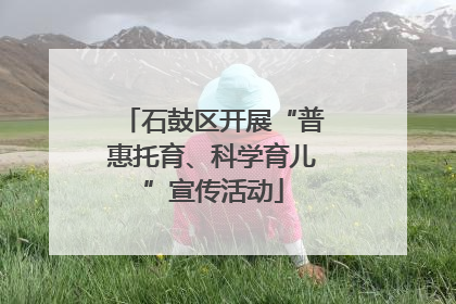 石鼓区开展“普惠托育、科学育儿”宣传活动