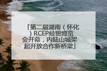 第二届湖南（怀化）RCEP经贸博览会开幕，内陆山城架起开放合作新桥梁