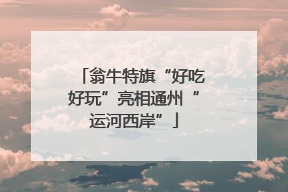 翁牛特旗“好吃好玩”亮相通州“运河西岸”