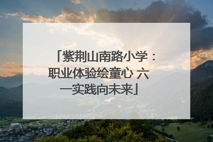 紫荆山南路小学：职业体验绘童心 六一实践向未来