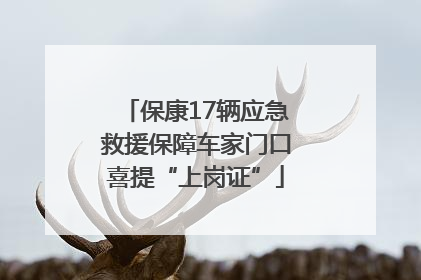 保康17辆应急救援保障车家门口喜提“上岗证”