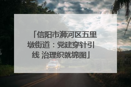 信阳市浉河区五里墩街道：党建穿针引线 治理织就锦图