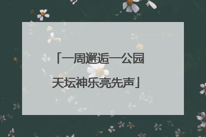 一周邂逅一公园 天坛神乐亮先声