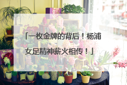 一枚金牌的背后！杨浦女足精神薪火相传！