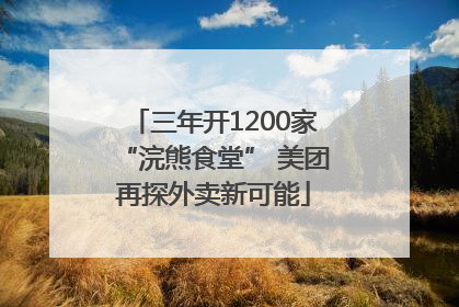 三年开1200家“浣熊食堂” 美团再探外卖新可能