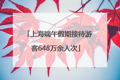 上海端午假期接待游客648万余人次