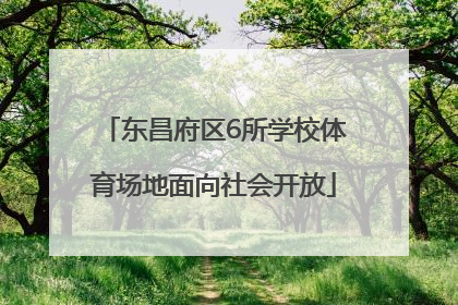 东昌府区6所学校体育场地面向社会开放