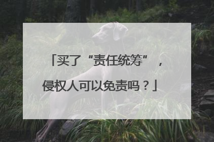 买了“责任统筹”，侵权人可以免责吗？