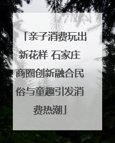 亲子消费玩出新花样 石家庄商圈创新融合民俗与童趣引发消费热潮