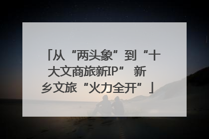 从“两头象”到“十大文商旅新IP” 新乡文旅“火力全开”