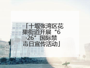 十堰张湾区花果街道开展“6·26”国际禁毒日宣传活动