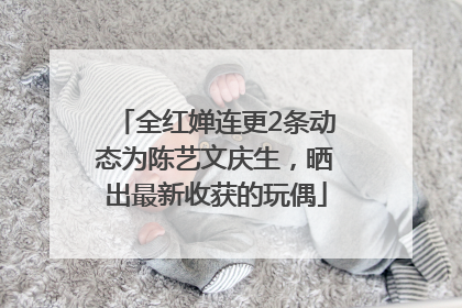 全红婵连更2条动态为陈艺文庆生，晒出最新收获的玩偶