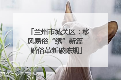 兰州市城关区：移风易俗“绣”新篇 婚俗革新破陈规