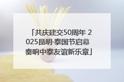 共庆建交50周年 2025昆明·泰国节启幕 奏响中泰友谊新乐章