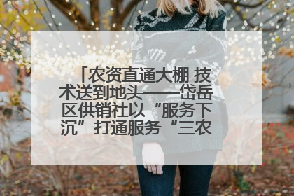 农资直通大棚 技术送到地头——岱岳区供销社以“服务下沉”打通服务“三农”最后一公里