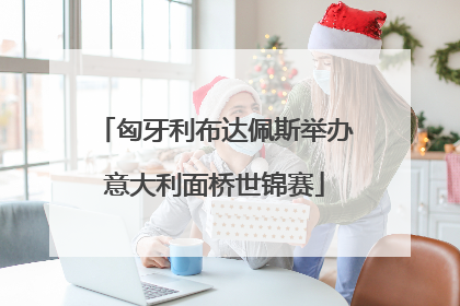 匈牙利布达佩斯举办意大利面桥世锦赛