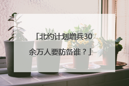 北约计划增兵30余万人要防备谁？