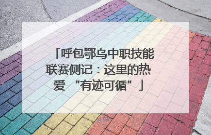呼包鄂乌中职技能联赛侧记：这里的热爱 “有迹可循”