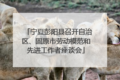 宁夏彭阳县召开自治区、固原市劳动模范和先进工作者座谈会