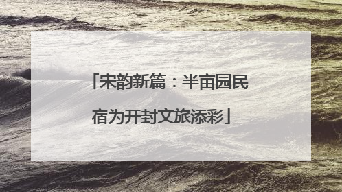 宋韵新篇：半亩园民宿为开封文旅添彩