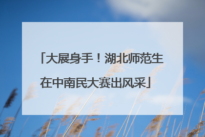 大展身手！湖北师范生在中南民大赛出风采