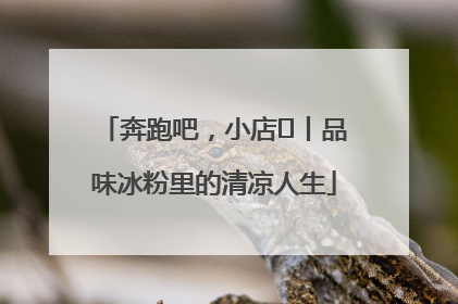 奔跑吧，小店㊴丨品味冰粉里的清凉人生