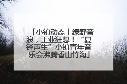 小镇动态丨绿野音浪，工业狂想！“夏铎声生”小镇青年音乐会沸腾香山竹海