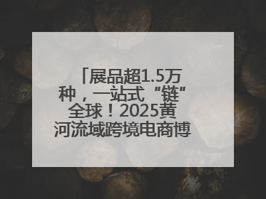 展品超1.5万种，一站式“链”全球！2025黄河流域跨境电商博览会启幕