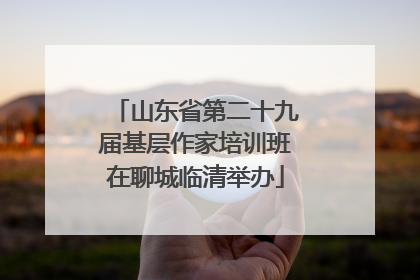 山东省第二十九届基层作家培训班在聊城临清举办