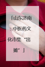 山东济南：中医药文化市集“出摊”