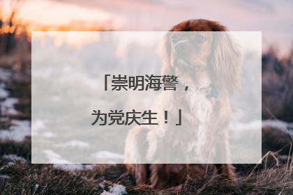 崇明海警，为党庆生！