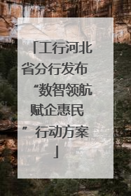 工行河北省分行发布“数智领航 赋企惠民”行动方案