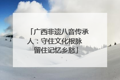 广西非遗八音传承人：守住文化根脉 留住记忆乡愁