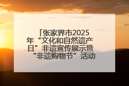 张家界市2025年“文化和自然遗产日”非遗宣传展示暨“非遗购物节”活动在慈利县盛大启幕