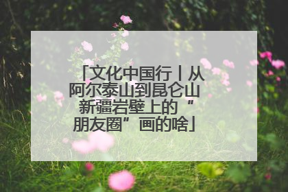 文化中国行丨从阿尔泰山到昆仑山 新疆岩壁上的“朋友圈”画的啥