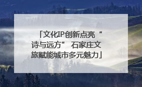 文化IP创新点亮“诗与远方” 石家庄文旅赋能城市多元魅力