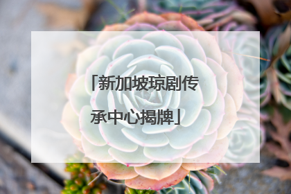 新加坡琼剧传承中心揭牌