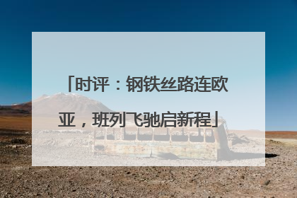 时评：钢铁丝路连欧亚，班列飞驰启新程