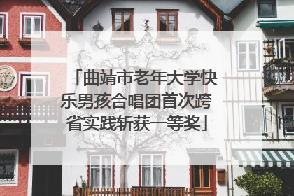 曲靖市老年大学快乐男孩合唱团首次跨省实践斩获一等奖